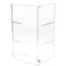Plymor Clear Acrylic Locking Display Case with Sliding Back, 2 Shelves